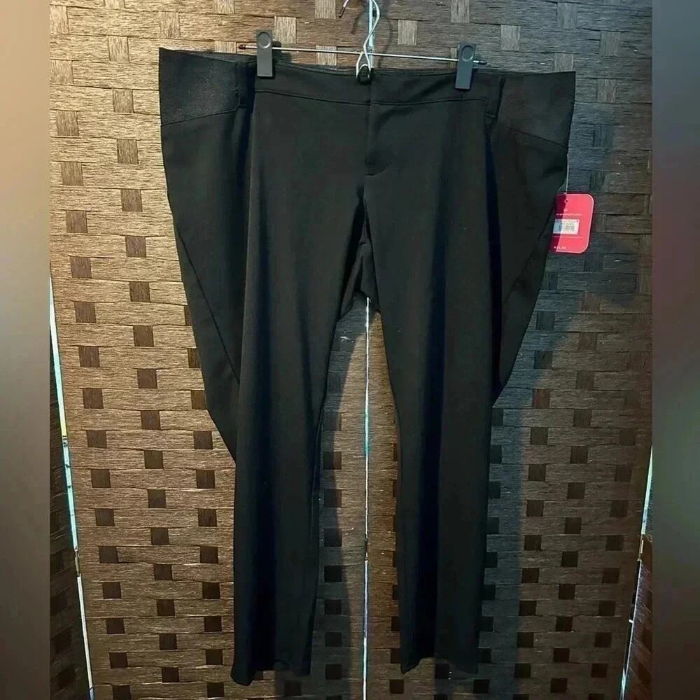 Isabel Maternity Maternity Black pants, elastic behind pockets all way around 16 - Picture 6 of 7
